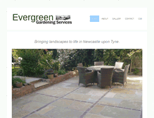 Tablet Screenshot of evergreengardeningservices.com